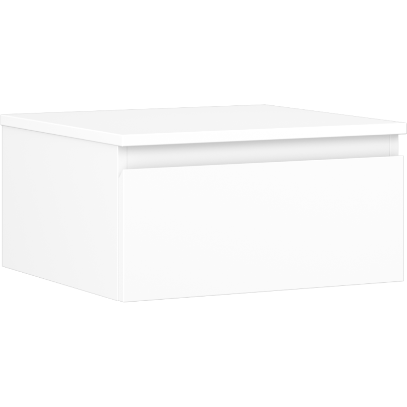 Mexen Orio szafka łazienkowa podumywalkowa 50 cm z blatem, 1 szuflada, biała mat - 91A10-05023-1-BFC01