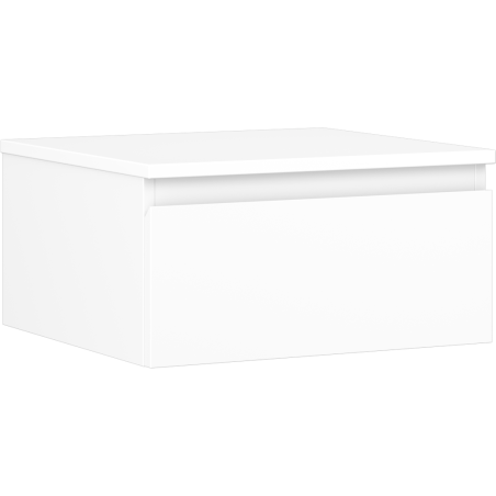 Mexen Orio szafka łazienkowa podumywalkowa 50 cm z blatem, 1 szuflada, biała mat - 91A10-05023-1-BFC01