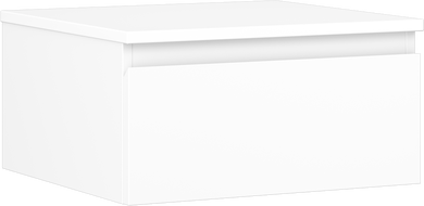 Mexen Orio szafka łazienkowa podumywalkowa 50 cm z blatem, 1 szuflada, biała mat - 91A10-05023-1-BFC01