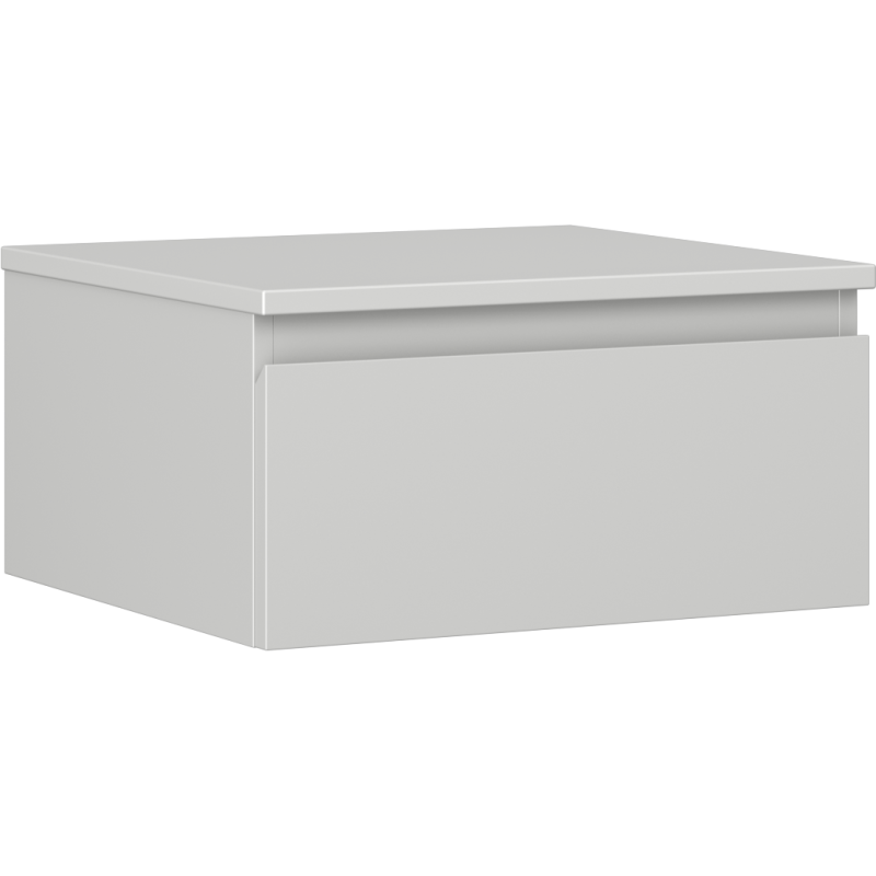 Mexen Orio szafka łazienkowa podumywalkowa 50 cm z blatem, 1 szuflada,  szara mat - 91A10-05023-1-BFC62