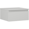 Mexen Orio szafka łazienkowa podumywalkowa 50 cm z blatem, 1 szuflada,  szara mat - 91A10-05023-1-BFC62