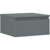 Mexen Orio szafka łazienkowa podumywalkowa 50 cm z blatem, 1 szuflada,  grafit mat - 91A10-05023-1-BFC66