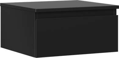 Mexen Orio szafka łazienkowa podumywalkowa 50 cm z blatem, 1 szuflada, czarna mat - 91A10-05023-1-BFC71