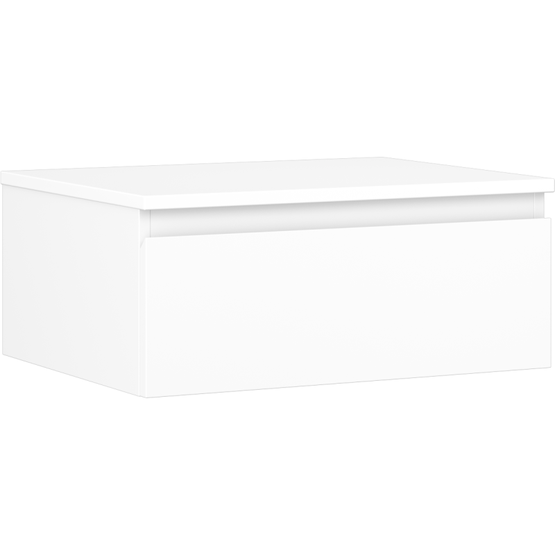 Mexen Orio szafka łazienkowa podumywalkowa 60 cm z blatem, 1 szuflada, biała mat - 91A10-06023-1-BFC01