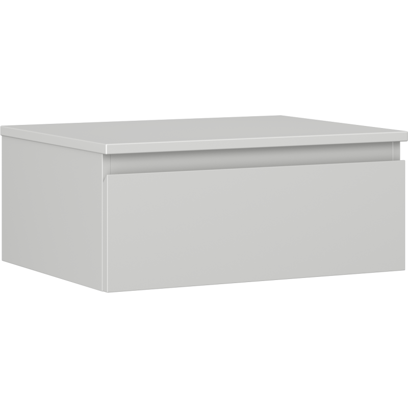 Mexen Orio szafka łazienkowa podumywalkowa 60 cm z blatem, 1 szuflada,  szara mat - 91A10-06023-1-BFC62