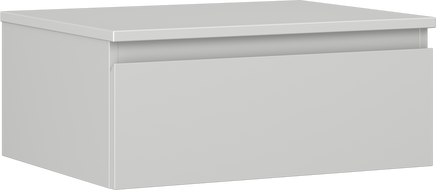 Mexen Orio szafka łazienkowa podumywalkowa 60 cm z blatem, 1 szuflada,  szara mat - 91A10-06023-1-BFC62