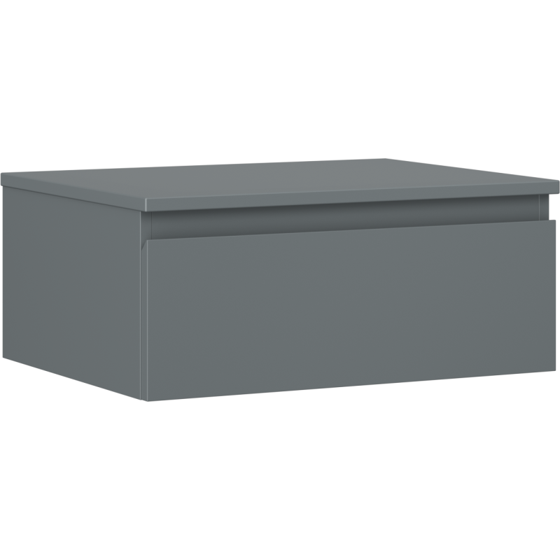 Mexen Orio szafka łazienkowa podumywalkowa 60 cm z blatem, 1 szuflada,  grafit mat - 91A10-06023-1-BFC66
