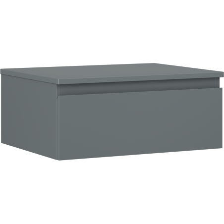 Mexen Orio szafka łazienkowa podumywalkowa 60 cm z blatem, 1 szuflada,  grafit mat - 91A10-06023-1-BFC66