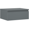 Mexen Orio szafka łazienkowa podumywalkowa 60 cm z blatem, 1 szuflada,  grafit mat - 91A10-06023-1-BFC66