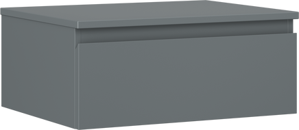Mexen Orio szafka łazienkowa podumywalkowa 60 cm z blatem, 1 szuflada,  grafit mat - 91A10-06023-1-BFC66