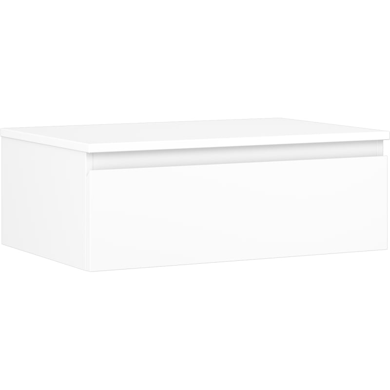 Mexen Orio szafka łazienkowa podumywalkowa 70 cm z blatem, 1 szuflada, biała mat - 91A10-07023-1-BFC01