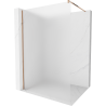 Mexen Kioto ścianka prysznicowa Walk-in 70 x 200 cm, szron 8 mm, różowe złoto - 800-070-101-60-30