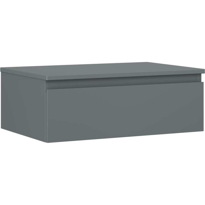 Mexen Orio szafka łazienkowa podumywalkowa 70 cm z blatem, 1 szuflada, grafit mat - 91A10-07023-1-BFC66
