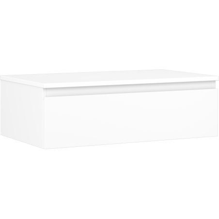 Mexen Orio szafka łazienkowa podumywalkowa 80 cm z blatem, 1 szuflada, biała mat - 91A10-08023-1-BFC01