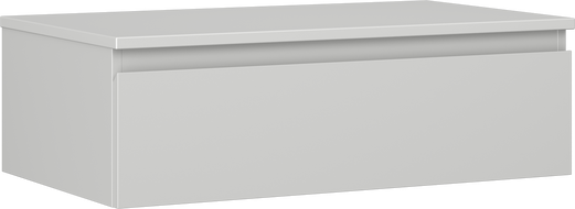 Mexen Orio szafka łazienkowa podumywalkowa 80 cm z blatem, 1 szuflada, szara mat - 91A10-08023-1-BFC62