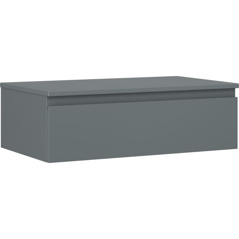 Mexen Orio szafka łazienkowa podumywalkowa 80 cm z blatem, 1 szuflada, grafit mat - 91A10-08023-1-BFC66