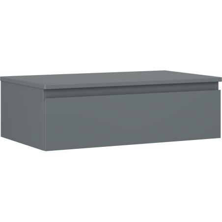 Mexen Orio szafka łazienkowa podumywalkowa 80 cm z blatem, 1 szuflada, grafit mat - 91A10-08023-1-BFC66