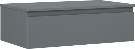 Mexen Orio szafka łazienkowa podumywalkowa 80 cm z blatem, 1 szuflada, grafit mat - 91A10-08023-1-BFC66