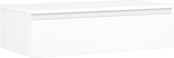 Mexen Orio szafka łazienkowa podumywalkowa 90 cm z blatem, 1 szuflada, biała mat - 91A10-09023-1-BFC01