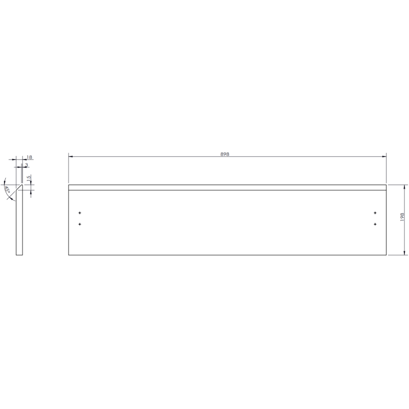 Mexen Orio szafka łazienkowa podumywalkowa 90 cm z blatem, 1 szuflada, grafit mat - 91A10-09023-1-BFC66