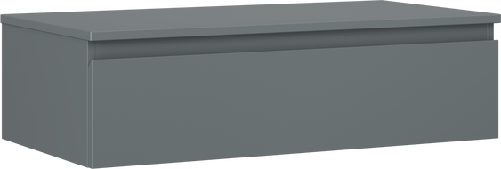 Mexen Orio szafka łazienkowa podumywalkowa 90 cm z blatem, 1 szuflada, grafit mat - 91A10-09023-1-BFC66