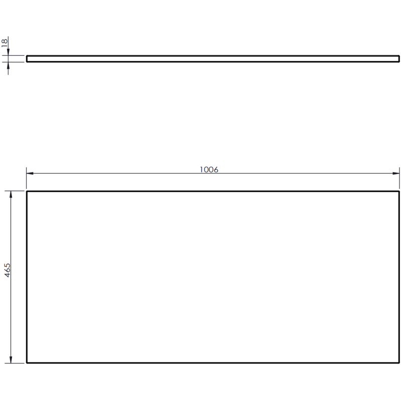 Mexen Orio szafka łazienkowa podumywalkowa 100 cm z blatem, 1 szuflada, grafit mat - 91A10-10023-1-BFC66