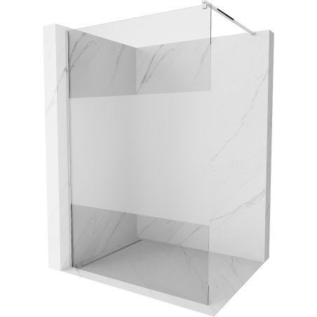 Mexen Kioto ścianka prysznicowa Walk-in 100 x 200 cm, transparent/szron 8 mm, chrom - 800-100-101-01-35