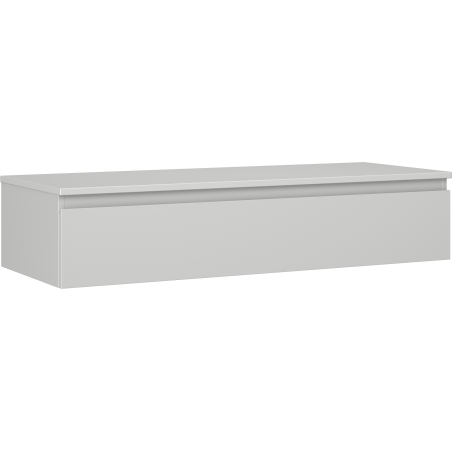 Mexen Orio szafka łazienkowa podumywalkowa 120 cm z blatem, 1 szuflada, szara mat - 91A10-12023-1-BFC62