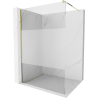 Mexen Kioto ścianka prysznicowa Walk-in 90 x 200 cm, transparent/szron 8 mm, złota - 800-090-101-50-35