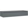 Mexen Orio szafka łazienkowa podumywalkowa 140 cm z blatem, 1 szuflada, grafit mat - 91A10-14023-1-BFC66