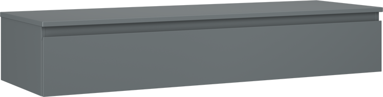 Mexen Orio szafka łazienkowa podumywalkowa 140 cm z blatem, 1 szuflada, grafit mat - 91A10-14023-1-BFC66