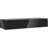 Mexen Orio szafka łazienkowa podumywalkowa 140 cm z blatem, 1 szuflada, czarna połysk - 91A10-14023-1-BFC70