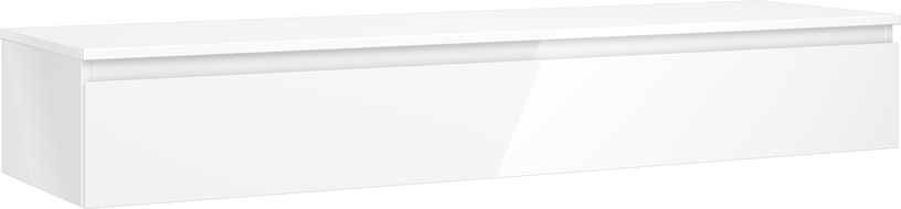 Mexen Orio szafka łazienkowa podumywalkowa 160 cm z blatem, 1 szuflada, biała połysk - 91A10-16023-1-BFC00