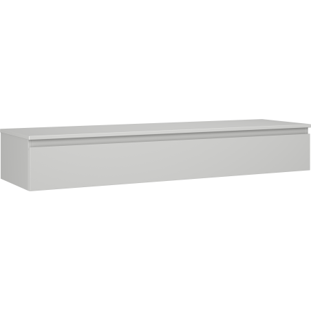 Mexen Orio szafka łazienkowa podumywalkowa 160 cm z blatem, 1 szuflada, szara mat - 91A10-16023-1-BFC62