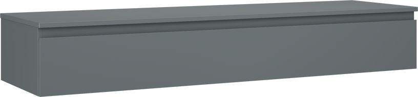 Mexen Orio szafka łazienkowa podumywalkowa 160 cm z blatem, 1 szuflada, grafit mat - 91A10-16023-1-BFC66