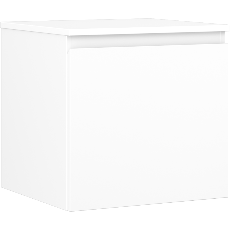 Mexen Orio szafka łazienkowa podumywalkowa 50 cm z blatem, 1 szuflada, biała mat - 91A10-05047-1-BFC01