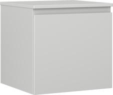 Mexen Orio szafka łazienkowa podumywalkowa 50 cm z blatem, 1 szuflada, szara mat - 91A10-05047-1-BFC62