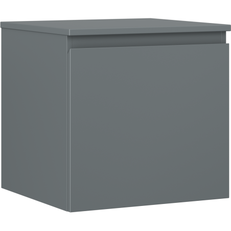 Mexen Orio szafka łazienkowa podumywalkowa 50 cm z blatem, 1 szuflada, grafit mat - 91A10-05047-1-BFC66