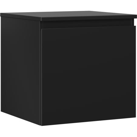 Mexen Orio szafka łazienkowa podumywalkowa 50 cm z blatem, 1 szuflada, czarna mat - 91A10-05047-1-BFC71