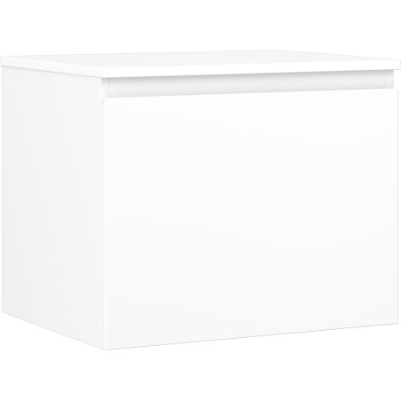 Mexen Orio szafka łazienkowa podumywalkowa 60 cm z blatem, 1 szuflada, biała mat - 91A10-06047-1-BFC01
