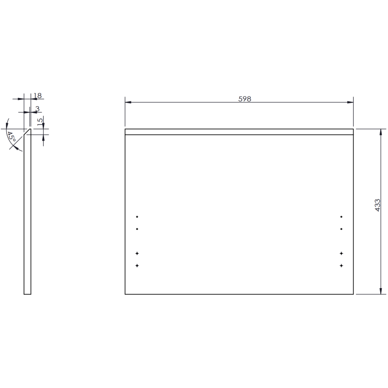 Mexen Orio szafka łazienkowa podumywalkowa 60 cm z blatem, 1 szuflada, grafit mat - 91A10-06047-1-BFC66