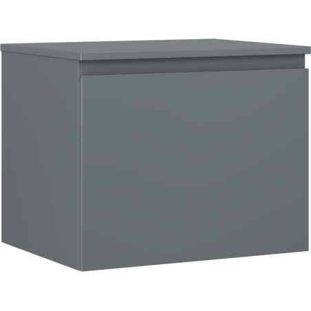 Mexen Orio szafka łazienkowa podumywalkowa 60 cm z blatem, 1 szuflada, grafit mat - 91A10-06047-1-BFC66