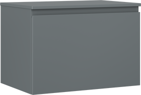 Mexen Orio szafka łazienkowa podumywalkowa 70 cm z blatem, 1 szuflada, grafit mat - 91A10-07047-1-BFC66