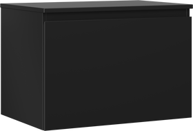 Mexen Orio szafka łazienkowa podumywalkowa 70 cm z blatem, 1 szuflada, czarna mat - 91A10-07047-1-BFC71