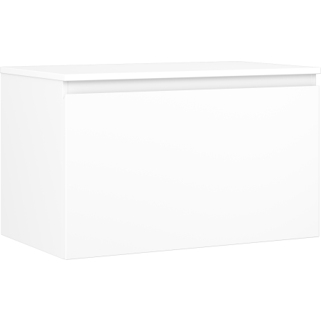 Mexen Orio szafka łazienkowa podumywalkowa 80 cm z blatem, 1 szuflada, biała mat - 91A10-08047-1-BFC01