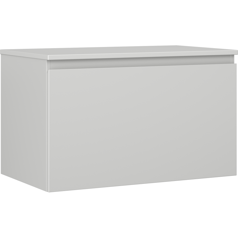 Mexen Orio szafka łazienkowa podumywalkowa 80 cm z blatem, 1 szuflada, szara mat - 91A10-08047-1-BFC62