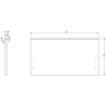 Mexen Orio szafka łazienkowa podumywalkowa 80 cm z blatem, 1 szuflada, grafit mat - 91A10-08047-1-BFC66
