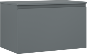 Mexen Orio szafka łazienkowa podumywalkowa 80 cm z blatem, 1 szuflada, grafit mat - 91A10-08047-1-BFC66