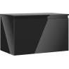 Mexen Orio szafka łazienkowa podumywalkowa 80 cm z blatem, 1 szuflada, czarna połysk - 91A10-08047-1-BFC70