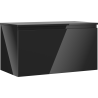 Mexen Orio szafka łazienkowa podumywalkowa 90 cm z blatem, 1 szuflada, czarna połysk - 91A10-09047-1-BFC70